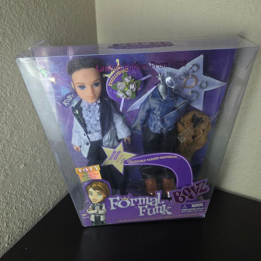 Vintage 2003 Bratz Formal Funk Koby Doll NIB NRFB 2003 Toy of The Year